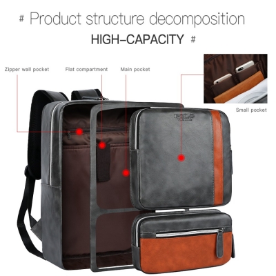Plecak POLO multifunkcyjny torba-laptop skóra naturalna